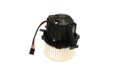 Black and white HVAC blower motor for Volkswagen Audi Porsche cars with red black wiring