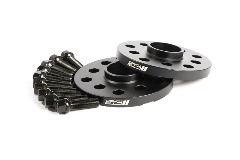 Pair of 10mm Hub Centric Wheel Spacers 66.56 5x112 Pattern | Blac-