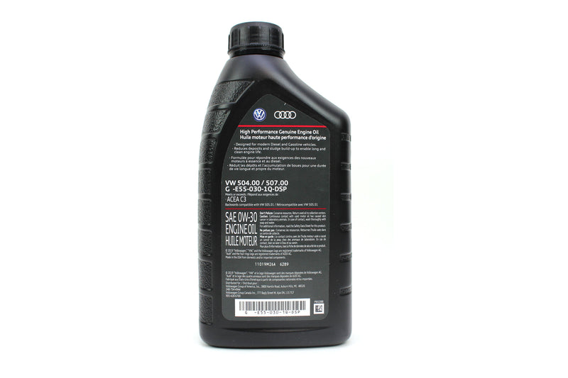 High Performance Genuine Engine Oil 0W30 504.00/507.00 (1 Quart)