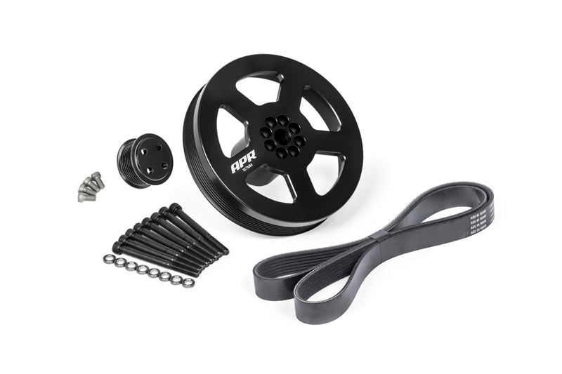 APR 3.0 TFSI Supercharger Drive and Crank Pulley with Belt (Bolt on) - MS100185