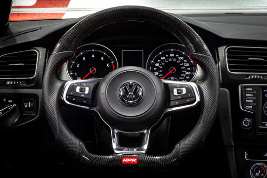 APR Steering Wheel Carbon Fiber & Perforated Leather - MS100201