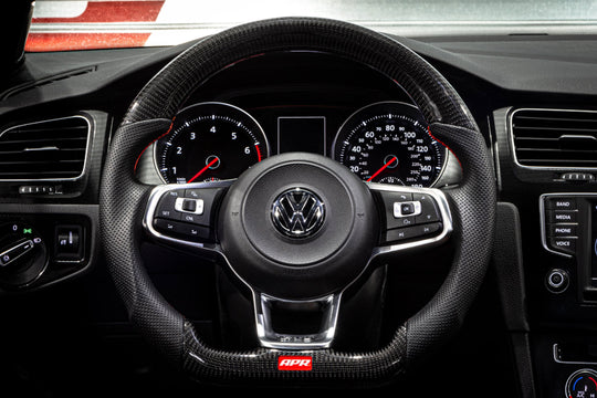APR Steering Wheel Carbon Fiber & Perforated Leather - MS100205