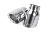 APR Double-Walled 3.5" Slash-Cut Tips Polished Silver - TPK0006