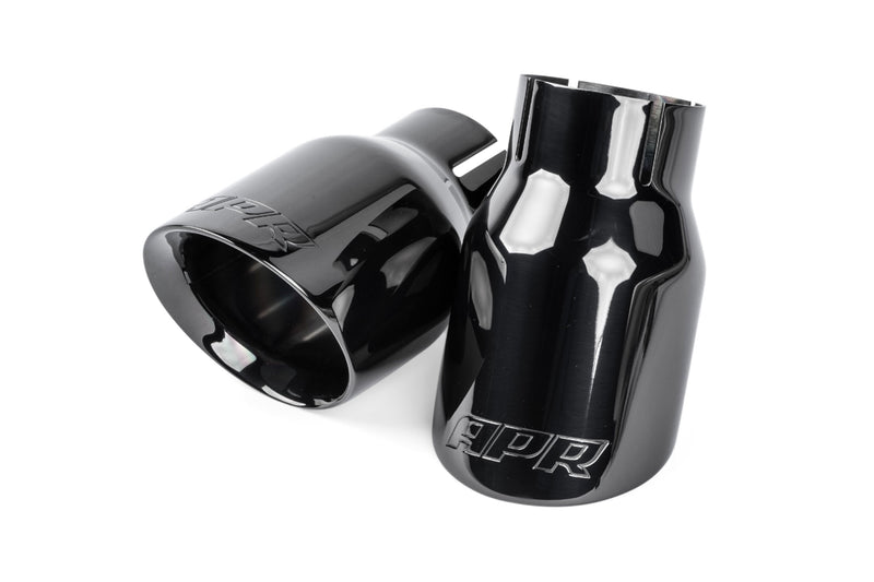 APR Double-Walled 3.5" Slash-Cut Tips Diamond Black - TPK0008