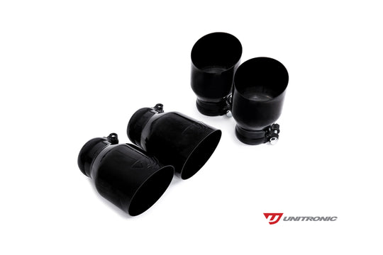 Unitronic Round Black Tips - MK7/7.5 Golf R & S3