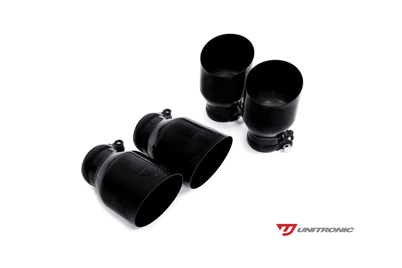 Unitronic Round Black Tips - MK7/7.5 Golf R & S3