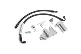 European car vacuum pump kit with hoses, mounting bracket, and hardware
