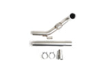 Stainless steel exhaust pipe kit with flex section, clamps, and adapter for VW Audi Porsche
