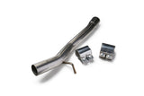 Stainless steel exhaust pipe with clamps for VW Audi Porsche repair parts