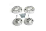 CTS silver aluminum spacers and mounting bolts set for German auto performance parts.