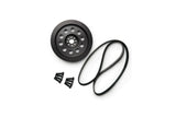 Black performance pulley kit with belt and bolts for VW Audi Porsche engines