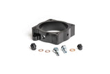Black MCTE turbocharger adapter plate with bolts and copper washers for VW Audi Porsche