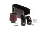 Performance air intake kit with cone filter, heat shield, and silicone hoses