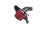 Red performance air filter with black intake tube for Volkswagen Audi Porsche