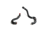 Black silicone intake hoses with red accents for VW Audi Porsche performance upgrades