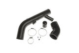 Black performance intake piping kit with clamps and silicone coupler for German auto engines.