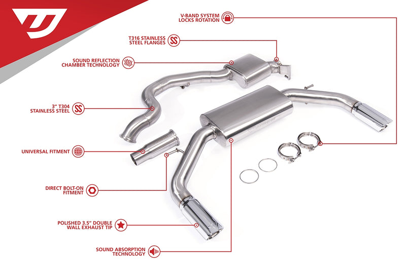 Unitronic UH028-EXA Cat-Back Exhaust System