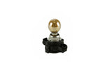 Golden dome bulb with black plastic base for European car lighting systems