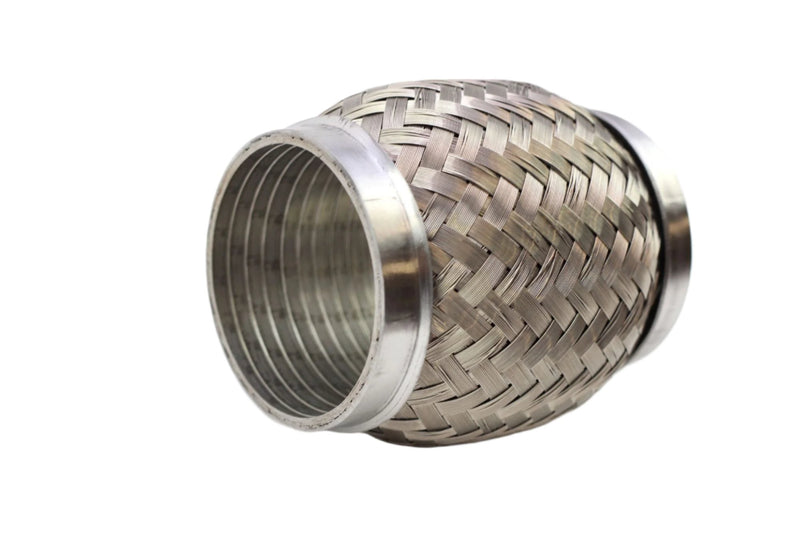 Stainless Exhaust Flex Pipe w/ Interlock Liner 2.5 x 4 Length