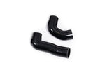 Two black rubber automotive radiator hoses for German vehicles