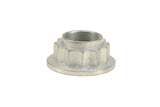 Silver metal flange nut for German auto parts and vehicle maintenance